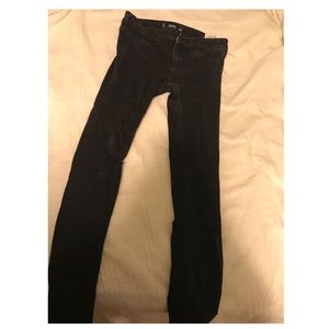 Hollister black skinny jeans